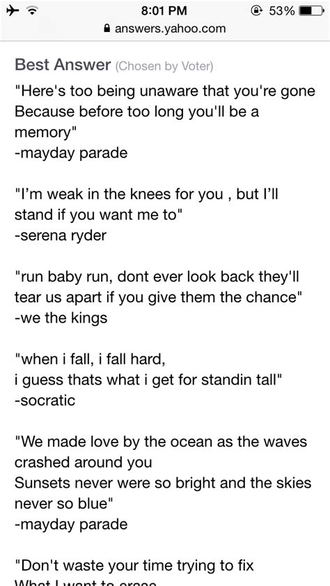 weak in the knees song lyrics